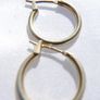 Vintage 18ct Gold Plated Hoops Earrings 1,87g Image 4