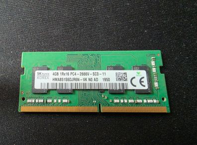 Sk Hynix 4gb Ddr4 2666mhz Laptop Ram Sodimm