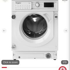 Integrated Washer dryer - Whirlpool 9kg Built-in Washing Machine | BIWMWG91485UK