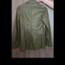 Green faux leather jacket, size 8 Image 2