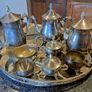 Tray/tea/coffee/sugar Milk Pots (silver Plated). Image 6