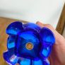 Vintage blue glass perfume bottle Image 6
