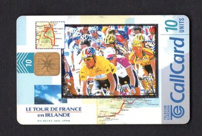 1998 Ireland 10 unit Tour De France in Ireland (ODS3) Callcard Used