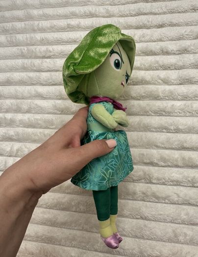 Disgust Soft Toy Plush Inside Out 2 approx. 30 cm. Used Loose Head Please see photos