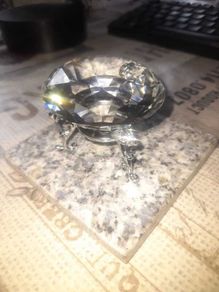 Large Glass Diamond display Postage Available or Collection,