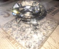 Large Glass Diamond display Postage Available or Collection,