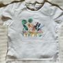 White T shirt with sparkly jungle print 12-18 months Image 3