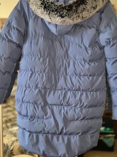 B&Q Girls Purple Puffer Coat - Age 15/16 - Excellent Condition, AV