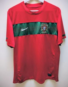 Portugal 2010 home football jersey shirt large mens nike
