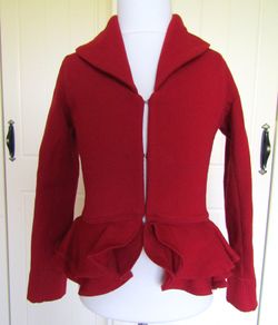 Girls RALPH LAUREN POLO Festive Red Jacket Cardigan Age 6