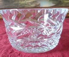 Galway Cut Crystal Bowl With Stamp And Label Made In Ireland