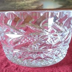 Galway Cut Crystal Bowl With Stamp And Label Made In Ireland
