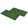 Fall Protection Tiles 18 pcs Rubber 50x50x3 cm Green Image 3