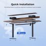 Electric Standing Desk with Drawers 120 x 60 cm, Stable Sit-Stand Desk with Memory Control Image 7