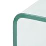 Coffee Table Tempered Glass 100x48x33 cm Clear Image 3