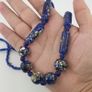 Antique Venetian Style Aventurine Glass Beads Necklace Image 4