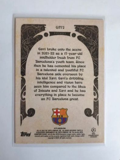 Topps Deco artistry Gavi