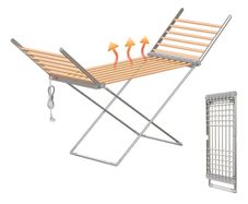 Heated indoor drying rack