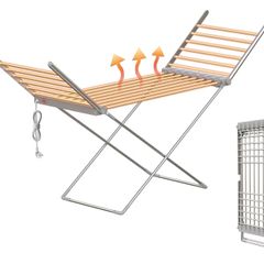 Heated indoor drying rack