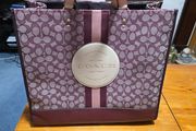Coach dempsey large tote bag