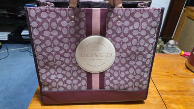 Coach dempsey large tote bag