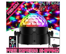 Disco Lights, 360 Degree Rotation Sound Activated Portable Disco Ball Lights with 4M/13ft USB Power Cable, 3W RGB Party Lights with Remote Control for Kids Birthday/Family Gathering/Christmas Party/Home