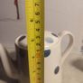 Fairmont and Main Blue Spot Earthenware Small 600ml Teapot with Lid, Blue/ Cream Image 2