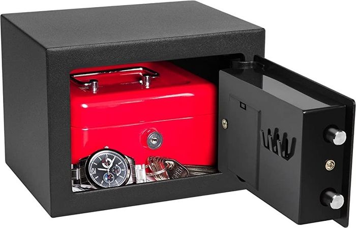 Electronic Safe, 17x23x17cm (HxWxD), Carbon Satin Black (FREE POSTAGE)