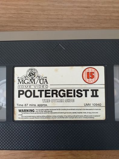 Poltergeist 2 The Other Side Horror Film VHS Pal Video Cassette Tape