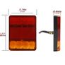 2pcs 8LED Rear Tail Lights Lamps Trailer Truck Caravan Bus Tailights Image 3