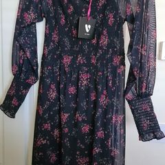 V By Very Floral Mesh Maxi Dress Size 12 Nwt