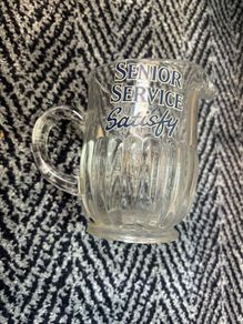 Small Glass Senior Service Jug