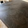Black and gold herringbone table Image 2