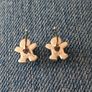 Gingerbread silver earrings Image 7