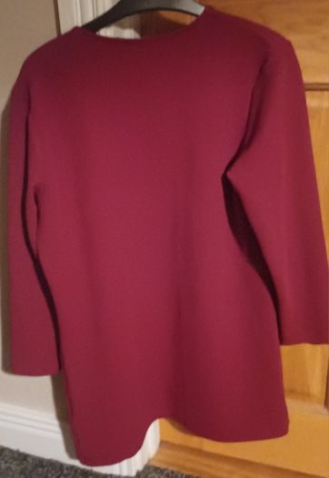 Only Long Cardigan Wine (size:M)