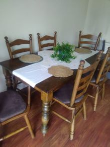 Free! Indonesian Pine Table and 6 chairs