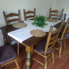 Free! Indonesian Pine Table and 6 chairs