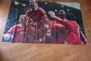 rare Manchester United treble winning year flag