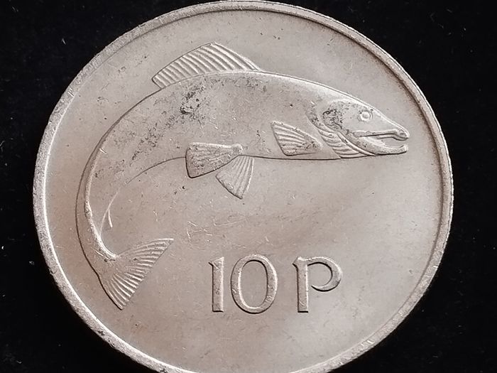 Ireland - 1969 - 10 Pence - Salmon - UNC - KM.23 - [2201]