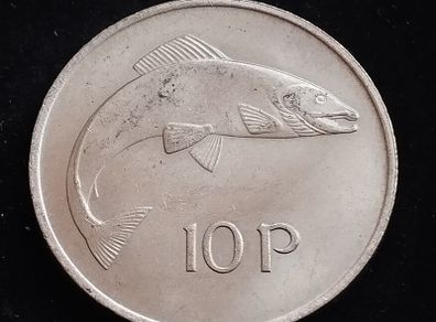 Ireland - 1969 - 10 Pence - Salmon - UNC - KM.23 - [2201]
