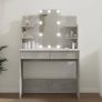 Dressing Table With Led Concrete Grey 96x40x142 Cm Multiple Colours Available (free Postage) Image 6