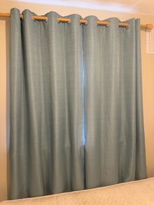 Teal Blackout Bedroom Curtains For Sale (66"x72")