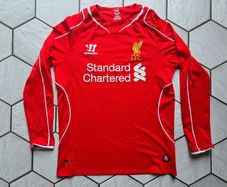 jersey shirt football LFC Liverpool Standard Chartered Warrior Longsleeve  size S small
