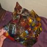 Hand Blown Stained Glass Art Bowl/Plate Image 3