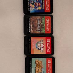 Bundle of 4 Nintendo Switch Games - Animal Crossing, Minecraft, Mario + Rabbids, Colors Live (Cartridges Only)