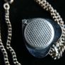 Vintage Sutton Wind Up Swiss Pendant Pocket Watch Silver Tone Heart Shaped (works well) Image 5