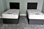 New Stylish single ,Double 4ft, 4ft6, King 5ft And 6ft Superking Sizes Divan Beds Instock. Drawers And Optional Tufted Mattresses Available. Free Delivery