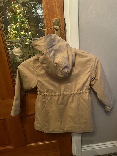 Zara hooded quilted coat 4-5years 110cm