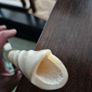 Antique carved spiral horn handle magnifying glass Image 5