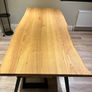 Ash wood table and bench Image 2